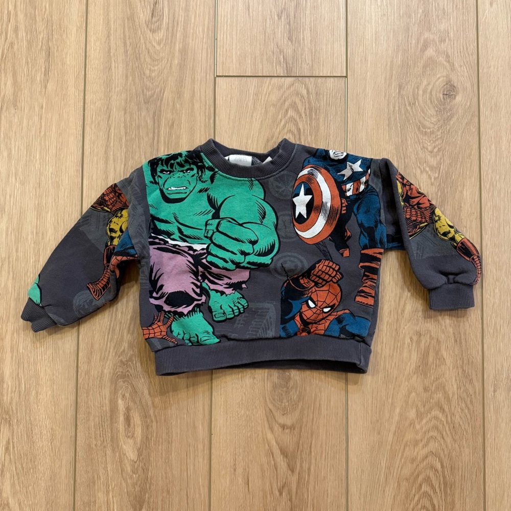 Zara Marvel Superhero Graphic Sweatshirt